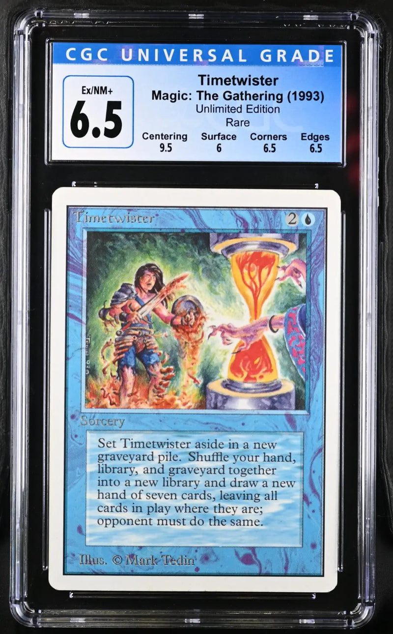 Magic: the Gathering MTG Timetwister [Unlimited Edition] Graded CGC 6.5 Ex/NM+ - Magic Card Single