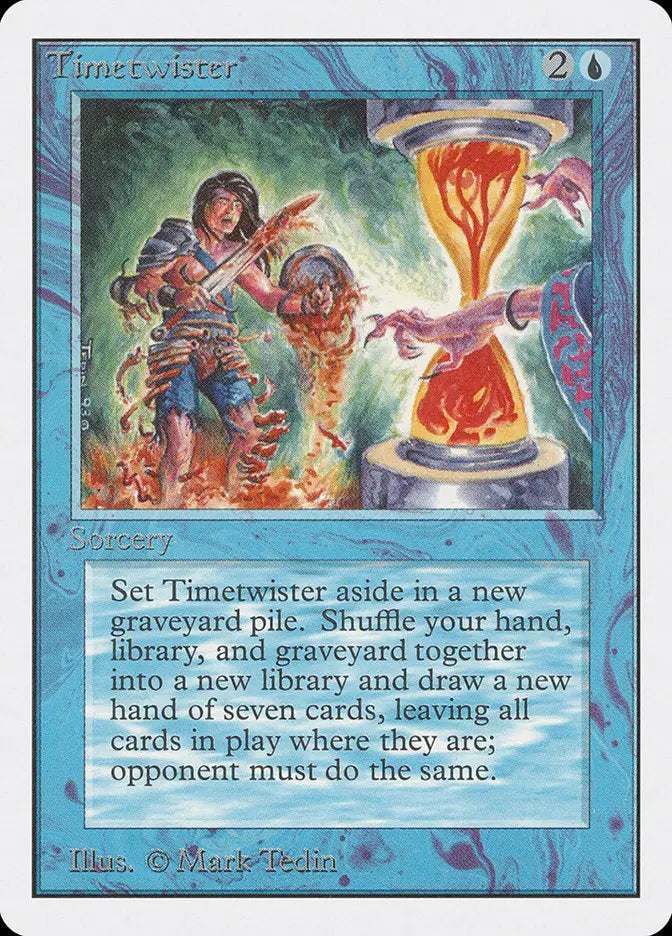 Magic: the Gathering MTG Timetwister [Unlimited Edition] Graded CGC 6.5 Ex/NM+ - Magic Card Single