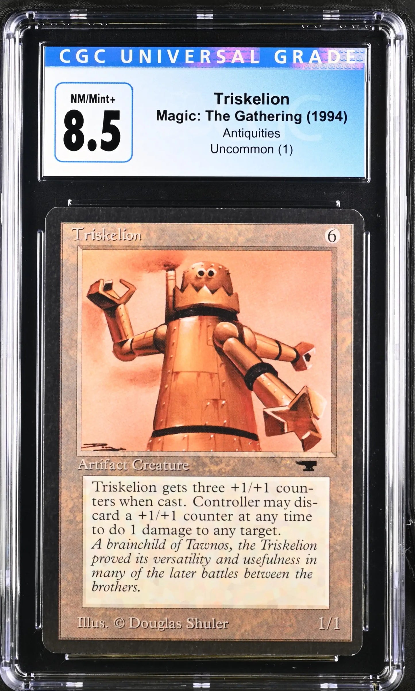 Magic: the Gathering MTG Triskelion [Antiquities] Graded CGC 8.5 NM/Mint+ - Magic Card Single