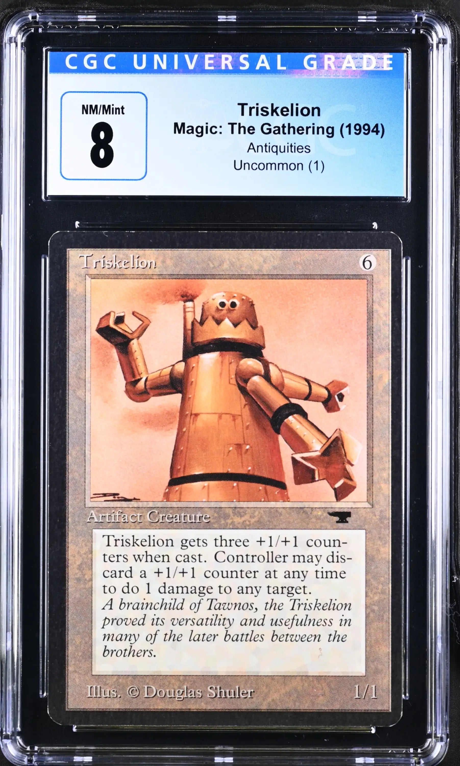 Magic: the Gathering MTG Triskelion [Antiquities] Graded CGC 8 NM/Mint - Magic Card Single