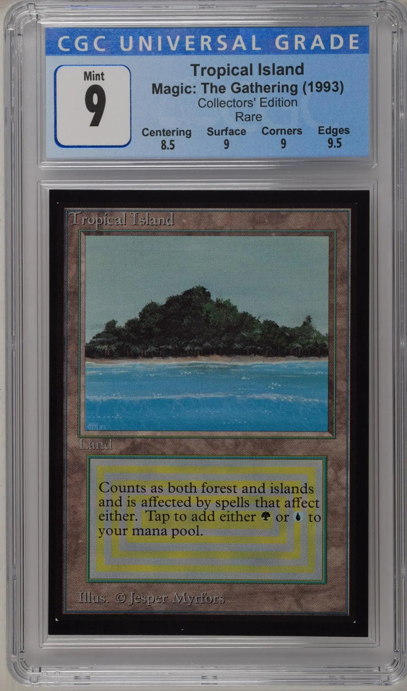 Magic: the Gathering MTG Tropical Island [Collectors’ Edition] Graded CGC 9 Mint - Magic Card Single