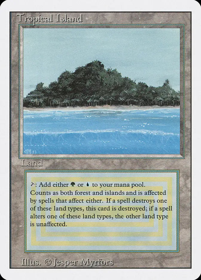 Magic: the Gathering MTG Tropical Island [Revised Edition] Graded CGC 7.5 NM+ - Magic Card Single
