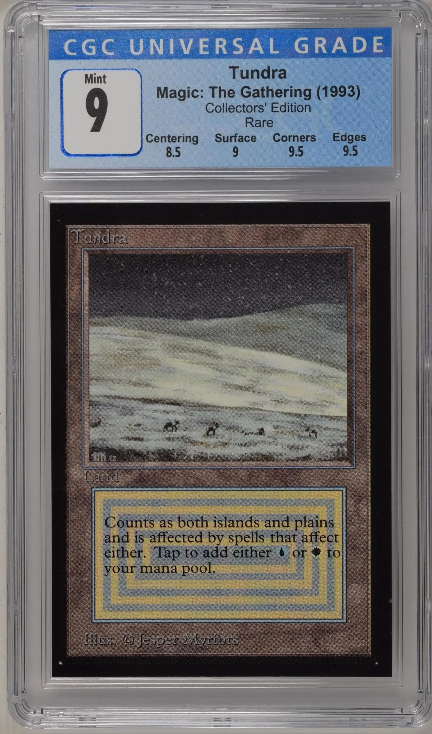 Magic: The Gathering MTG Tundra [Collectors’ Edition] Graded 9 Mint - Magic Card Single