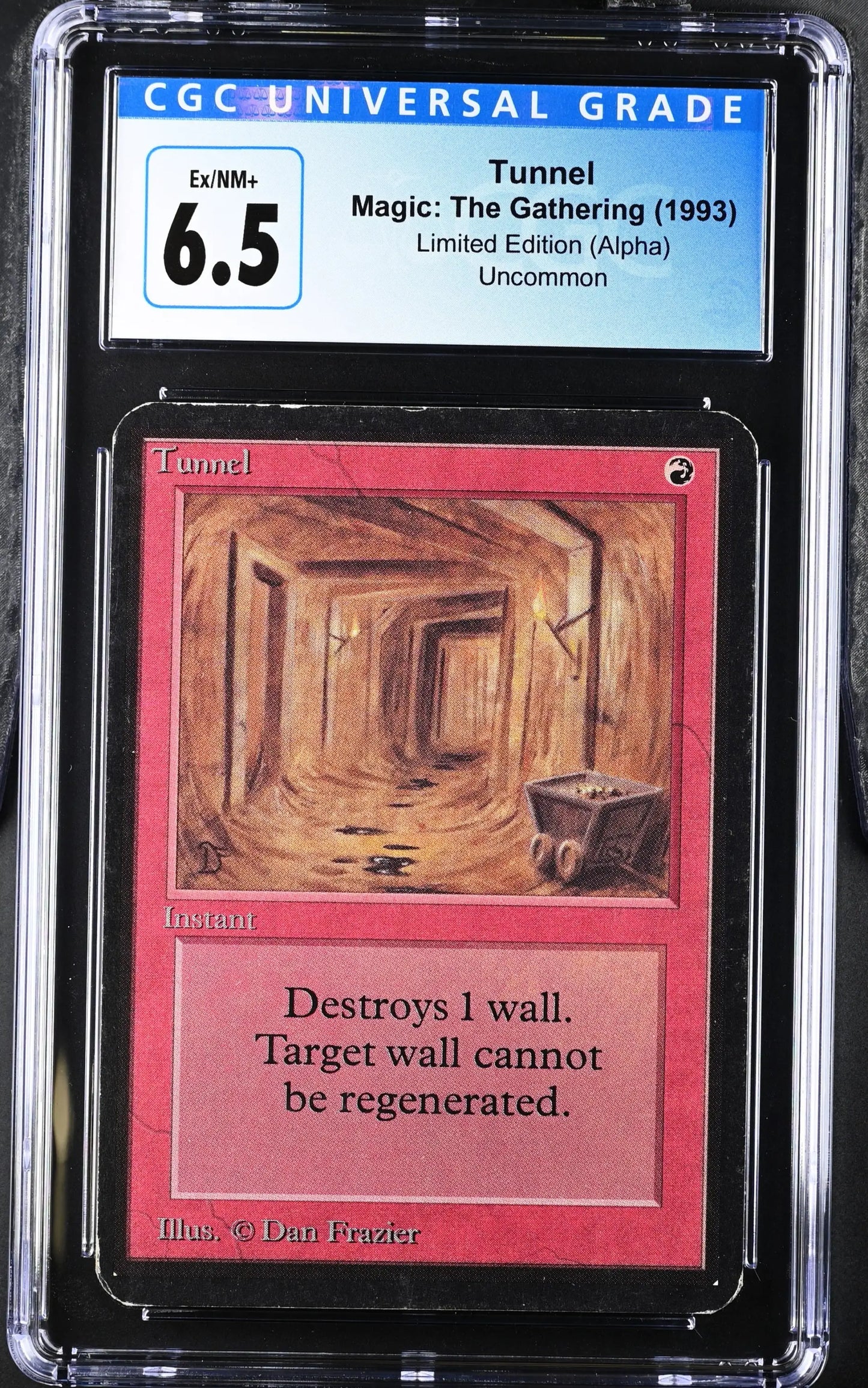 Magic: The Gathering MTG Tunnel [Alpha Edition] Graded CGC 6.5 Ex/NM+ - Magic Card Single