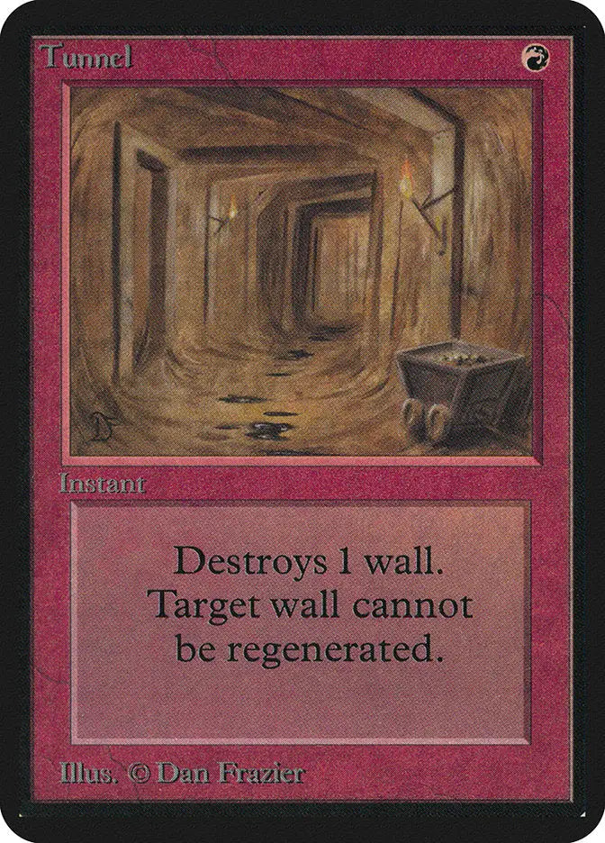 Magic: The Gathering MTG Tunnel [Alpha Edition] Graded CGC 6.5 Ex/NM+ - Magic Card Single
