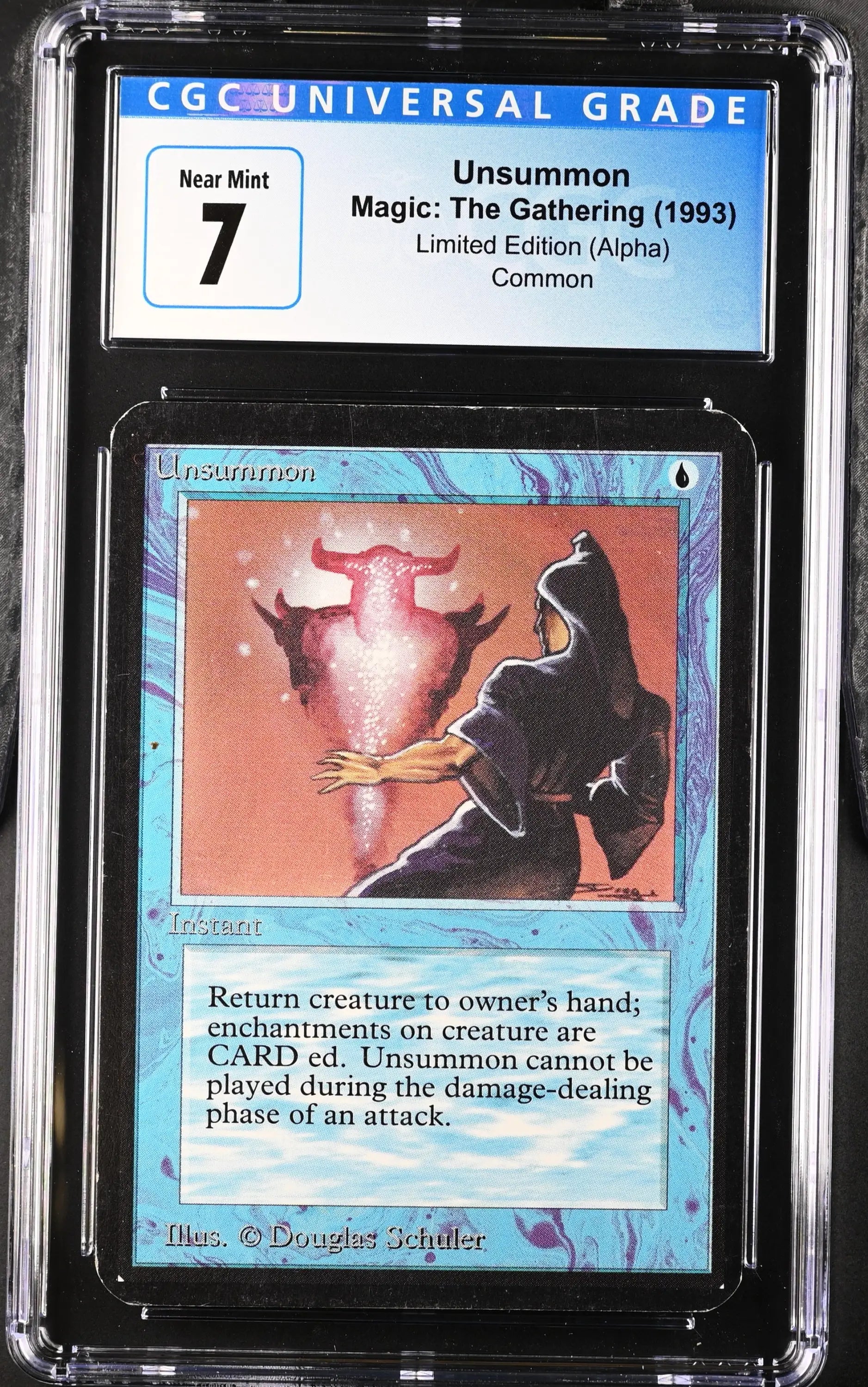 Magic: The Gathering MTG Unsummon [Alpha Edition] Graded CGC 7 Near Mint - Magic Card Single