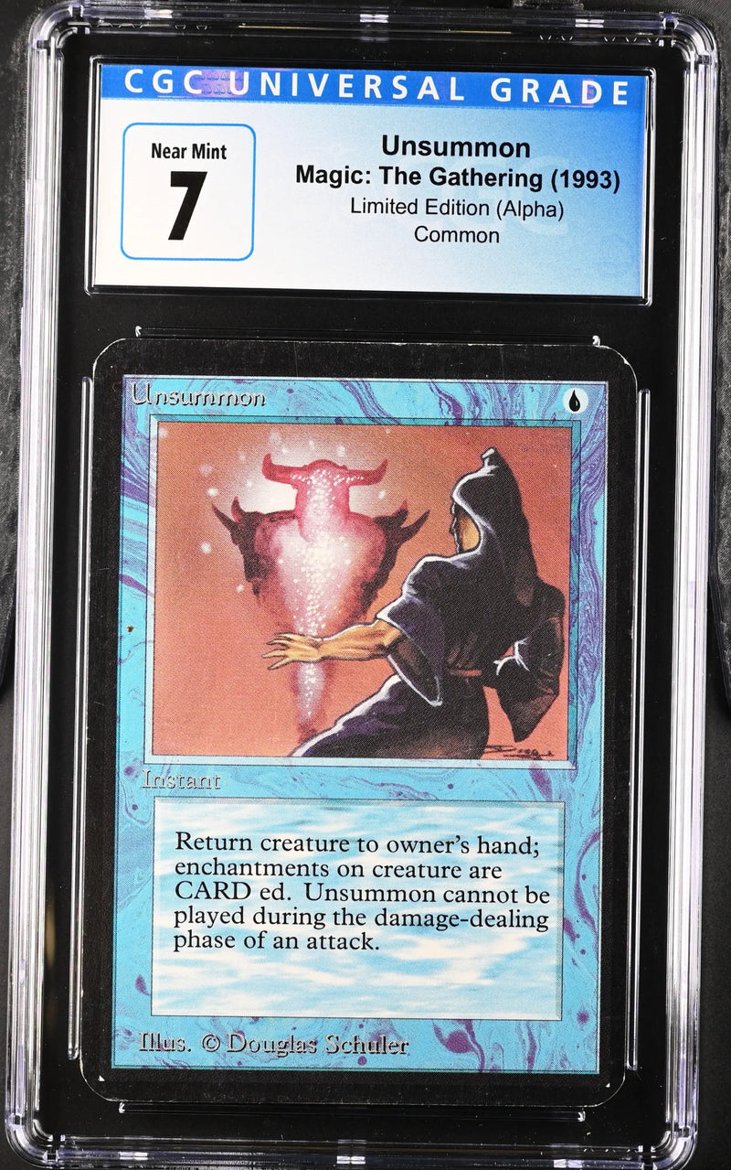 Magic: The Gathering MTG Unsummon [Alpha Edition] Graded CGC 7 Near Mint - Magic Card Single