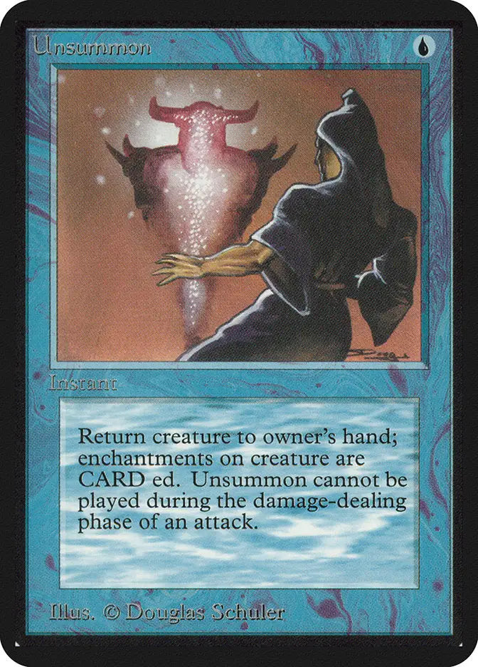 Magic: The Gathering MTG Unsummon [Alpha Edition] Graded CGC 7 Near Mint - Magic Card Single