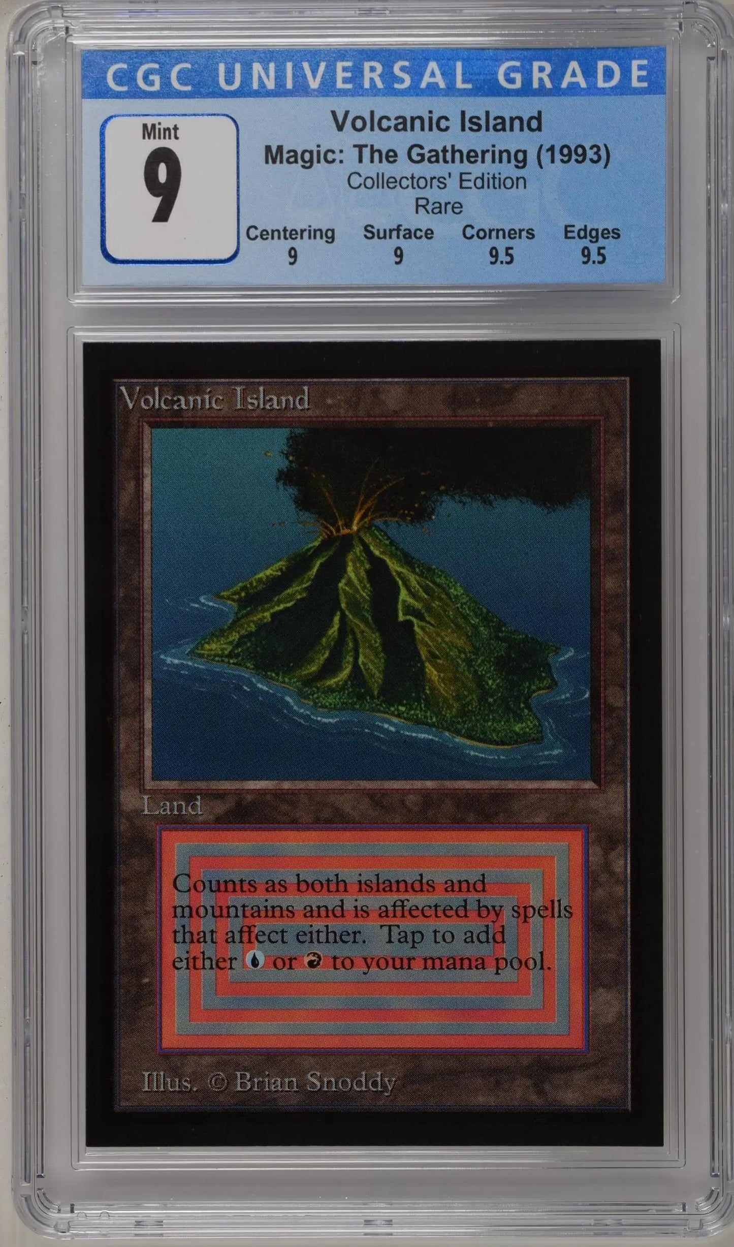 Magic: The Gathering MTG Volcanic Island [Collectors’ Edition] Graded CGC 9 Mint - Magic Card Single