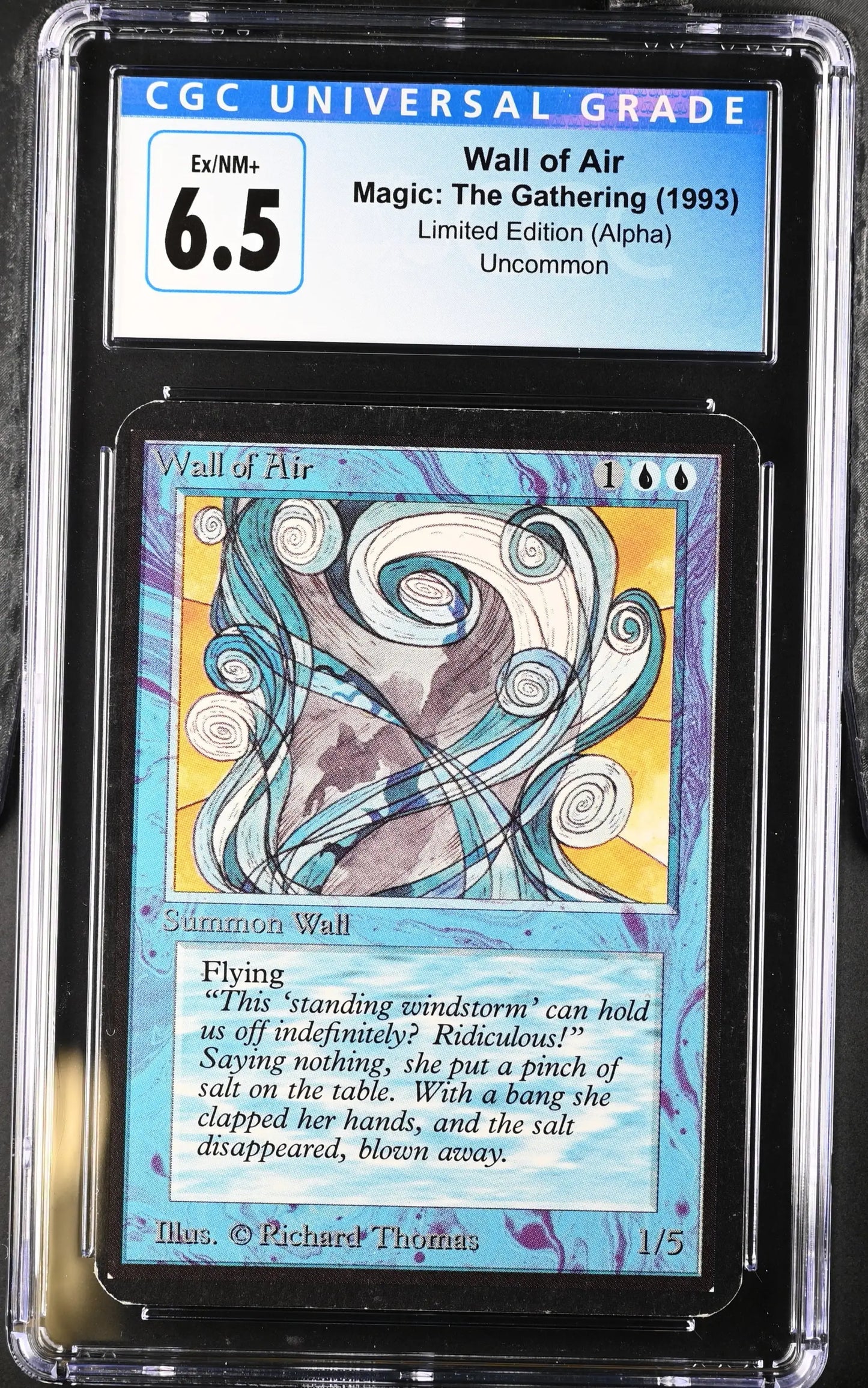 Magic: The Gathering MTG Wall of Air [Alpha Edition] Graded CGC 6.5 Ex/NM+ - Magic Card Single