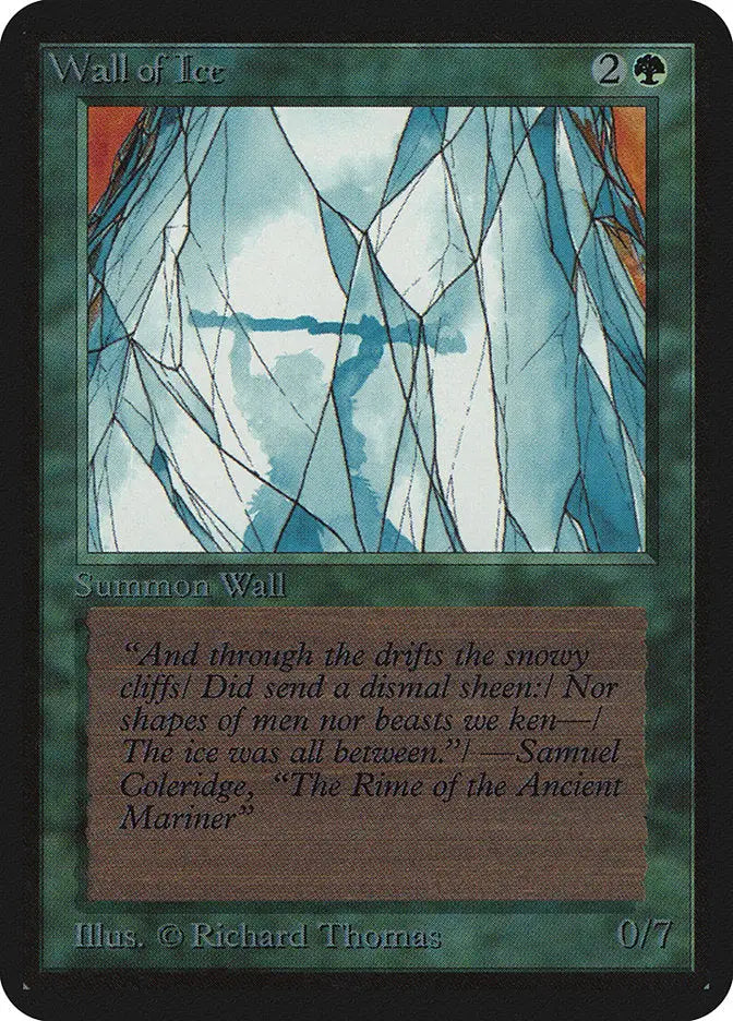 Magic: The Gathering MTG Wall of Ice [Alpha Edition] Graded CGC 8 NM/Mint - Magic Card Single