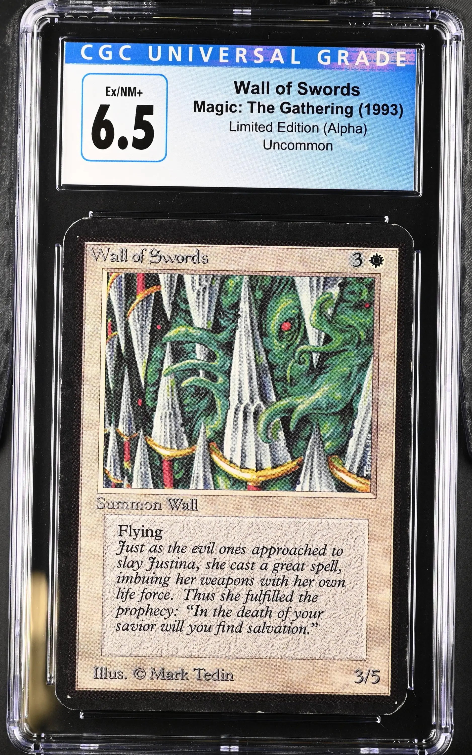 Magic: The Gathering MTG Wall of Swords [Alpha Edition] Graded CGC 6.5 Ex/NM+ - Magic Card Single