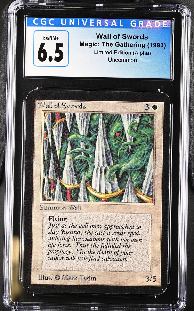 Magic: The Gathering MTG Wall of Swords [Alpha Edition] Graded CGC 6.5 Ex/NM+ - Magic Card Single