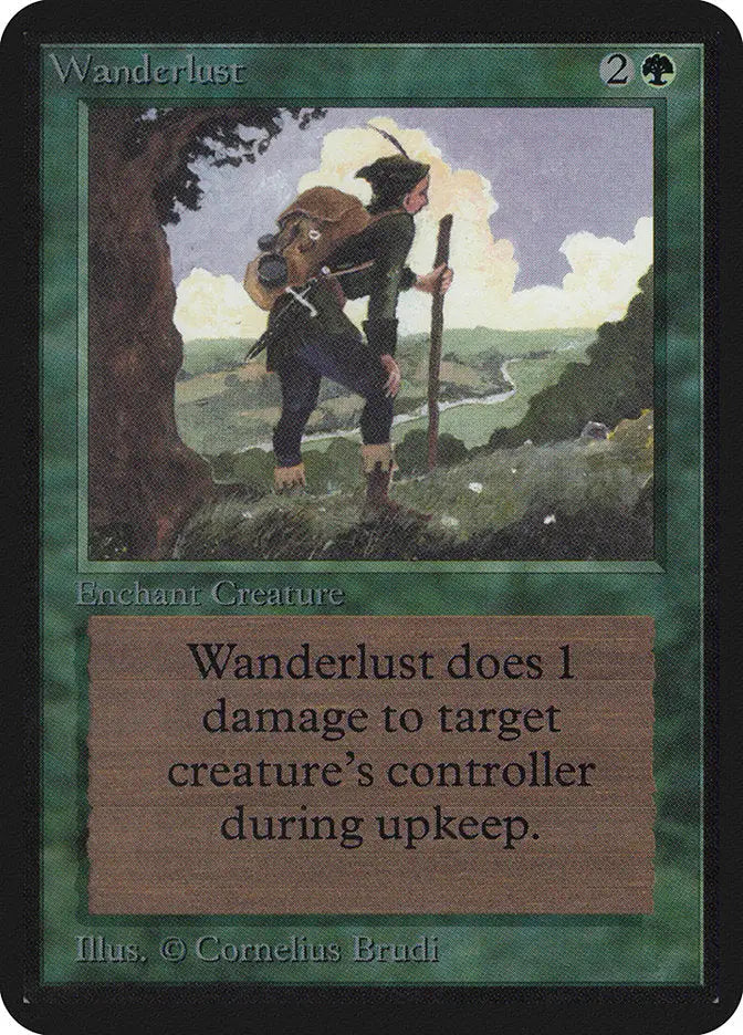 Magic: the Gathering MTG Wanderlust [Alpha Edition] Graded CGC 7.5 Near Mint+ - Magic Card Single