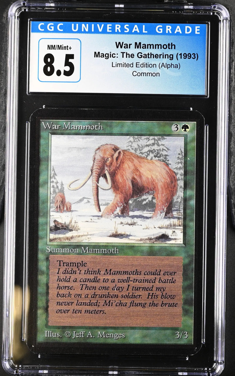 Magic: the Gathering MTG War Mammoth [Alpha Edition] Graded CGC 8.5 NM/Mint+ - Magic Card Single