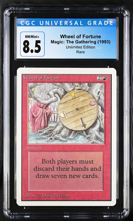 Magic: the Gathering MTG Wheel of Fortune [Unlimited Edition] Graded CGC 8.5 NM/Mint+ - Magic Card Single