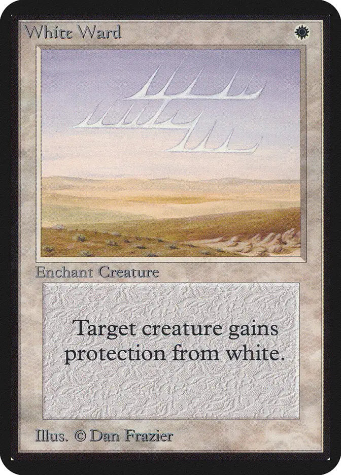 Magic: the Gathering MTG White Ward [Alpha Edition] Graded CGC 8 NM/Mint - Magic Card Single