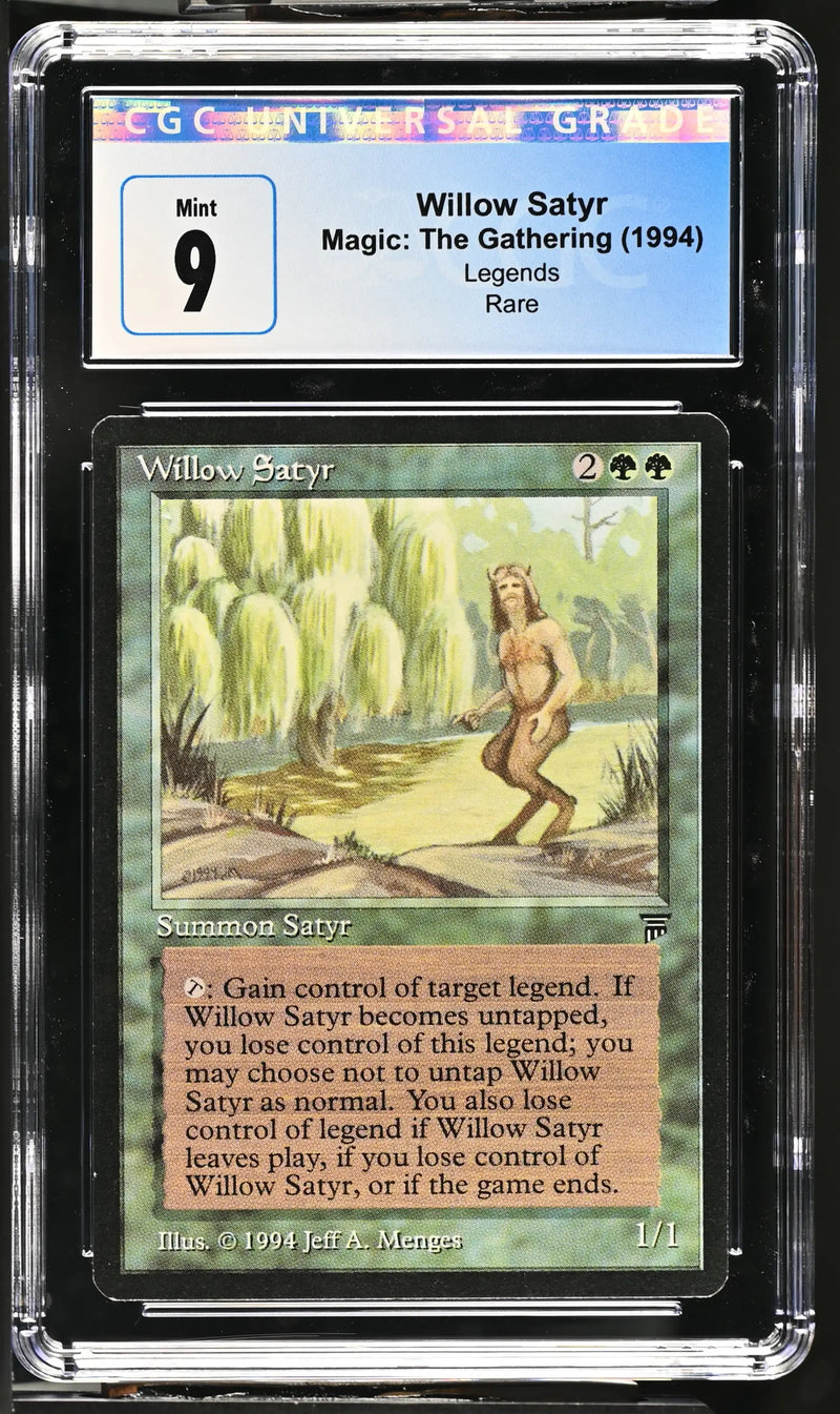 Magic: the Gathering MTG Willow Satyr [Legends] Graded CGC 9 Mint - Magic Card Single