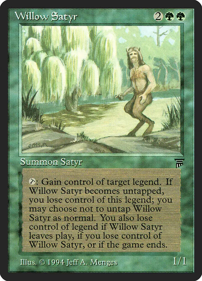 Magic: the Gathering MTG Willow Satyr [Legends] Graded CGC 9 Mint - Magic Card Single