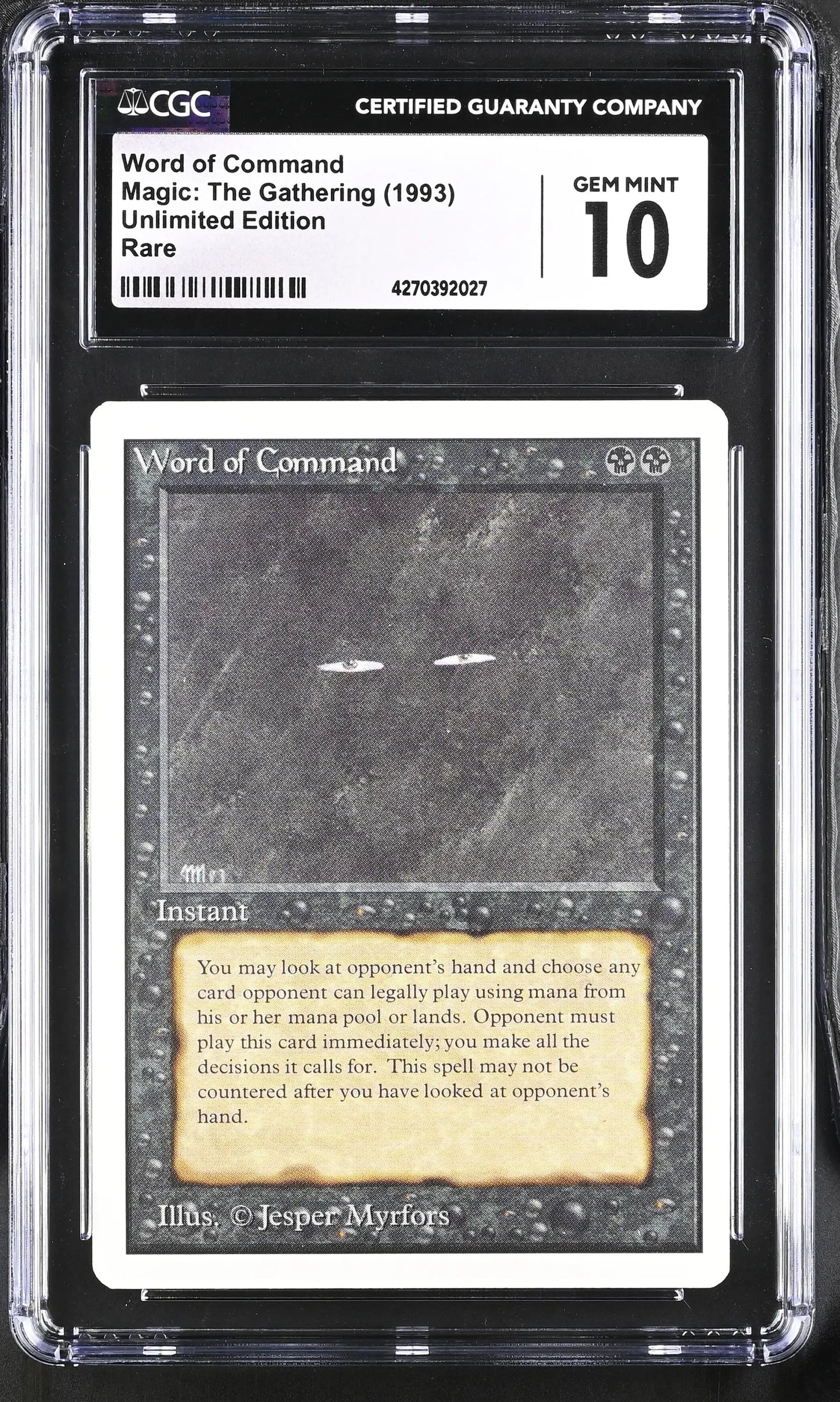 Magic: the Gathering MTG Word of Command [Unlimited Edition] Graded CGC 10 Gem Mint - Magic Card Single