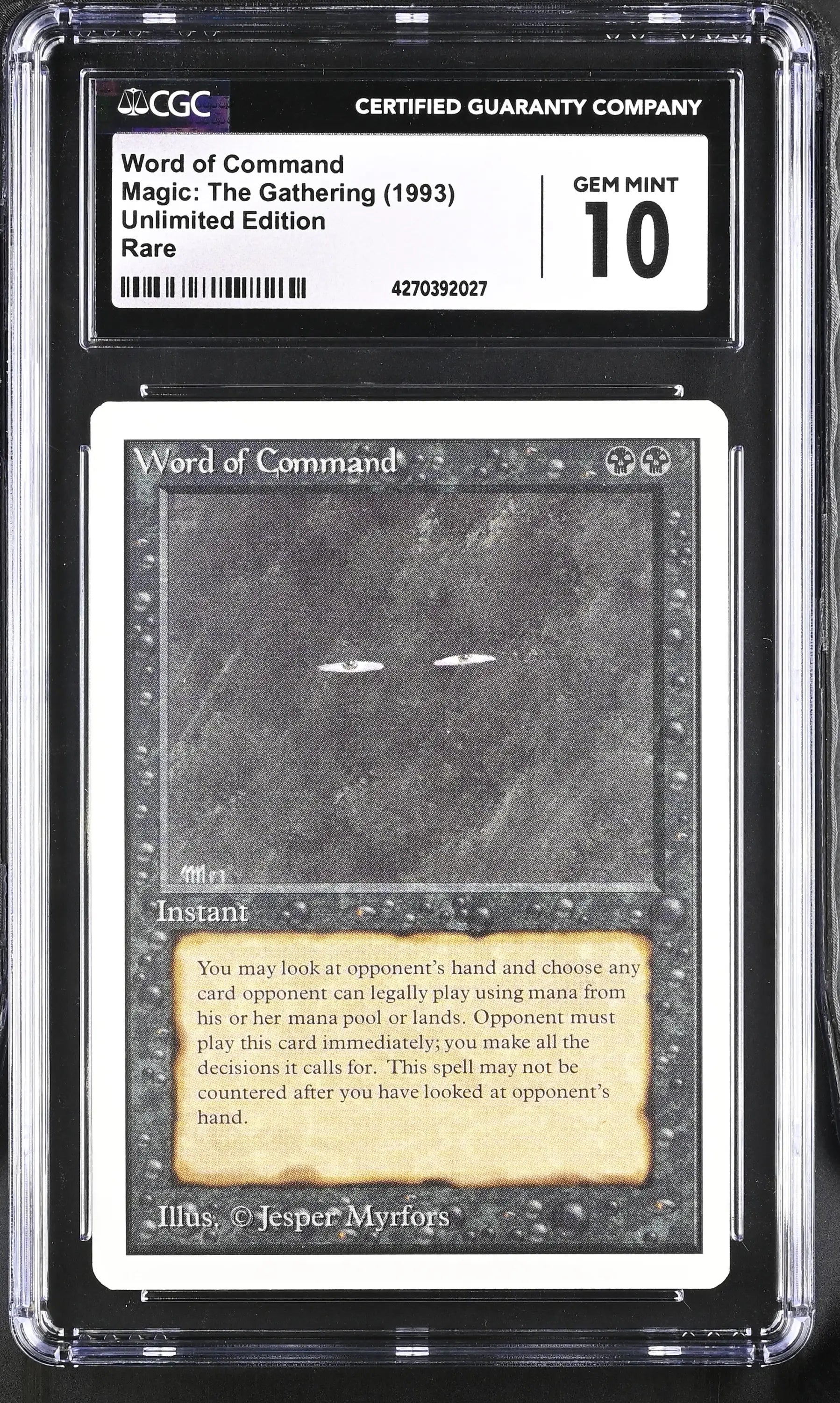 Magic: the Gathering MTG Word of Command [Unlimited Edition] Graded CGC 10 Gem Mint - Magic Card Single