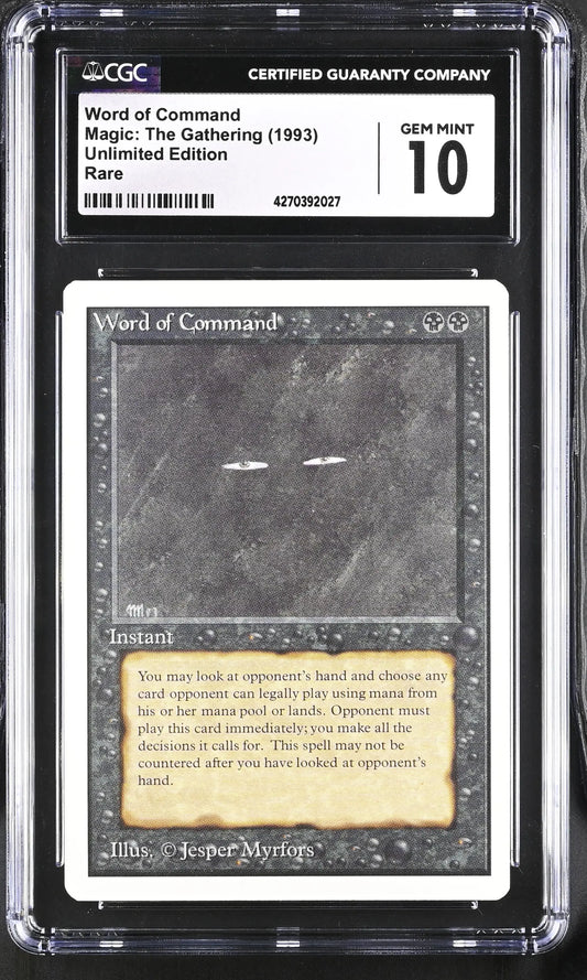 Magic: the Gathering MTG Word of Command [Unlimited Edition] Graded CGC 10 Gem Mint - Magic Card Single