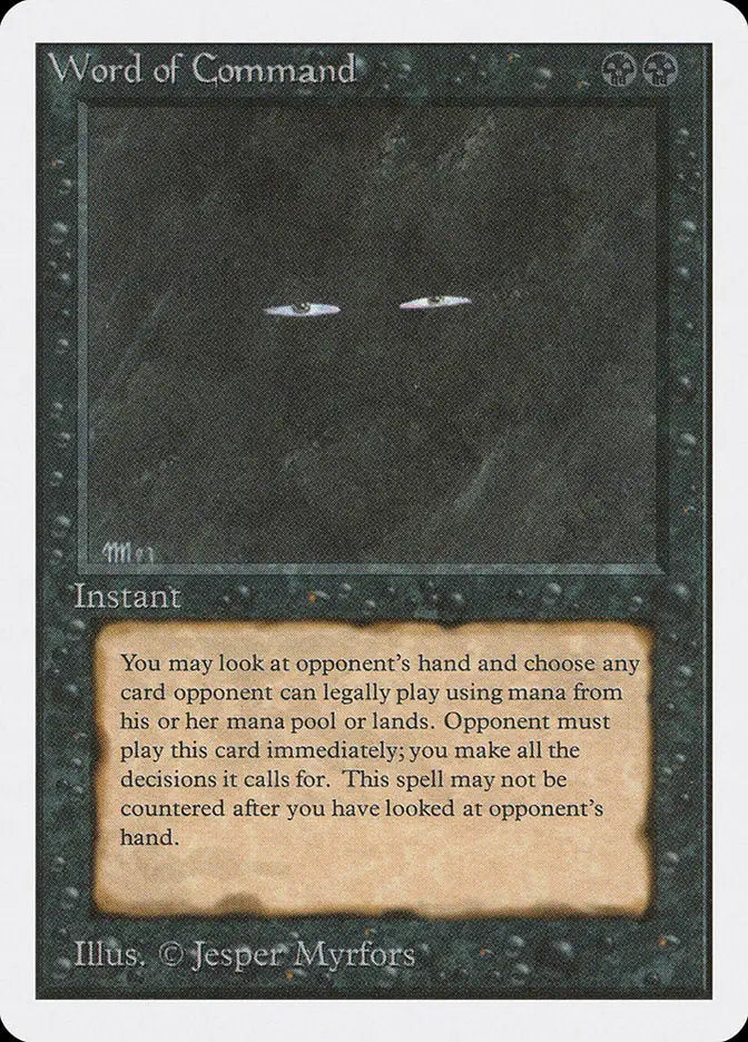 Magic: the Gathering MTG Word of Command [Unlimited Edition] Graded CGC 10 Gem Mint - Magic Card Single