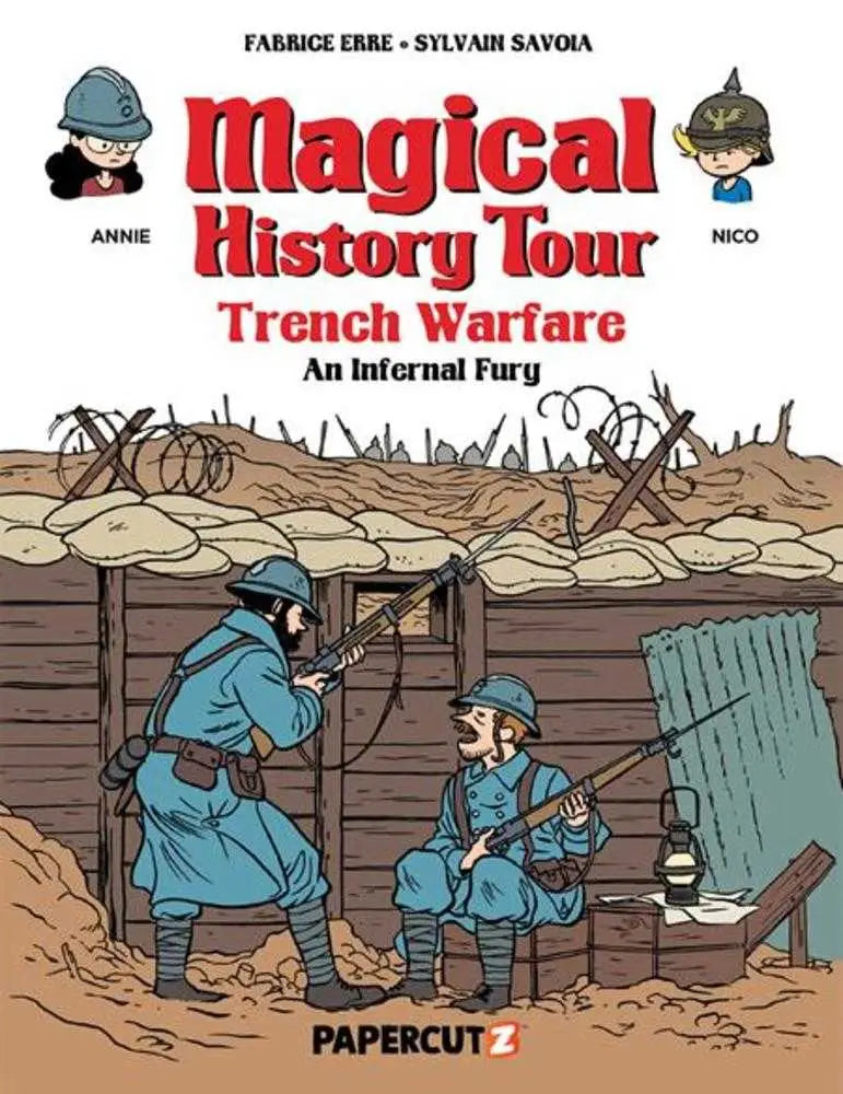 Comic book cover about trench warfare from Magical History Tour Hardcover Volume 16
