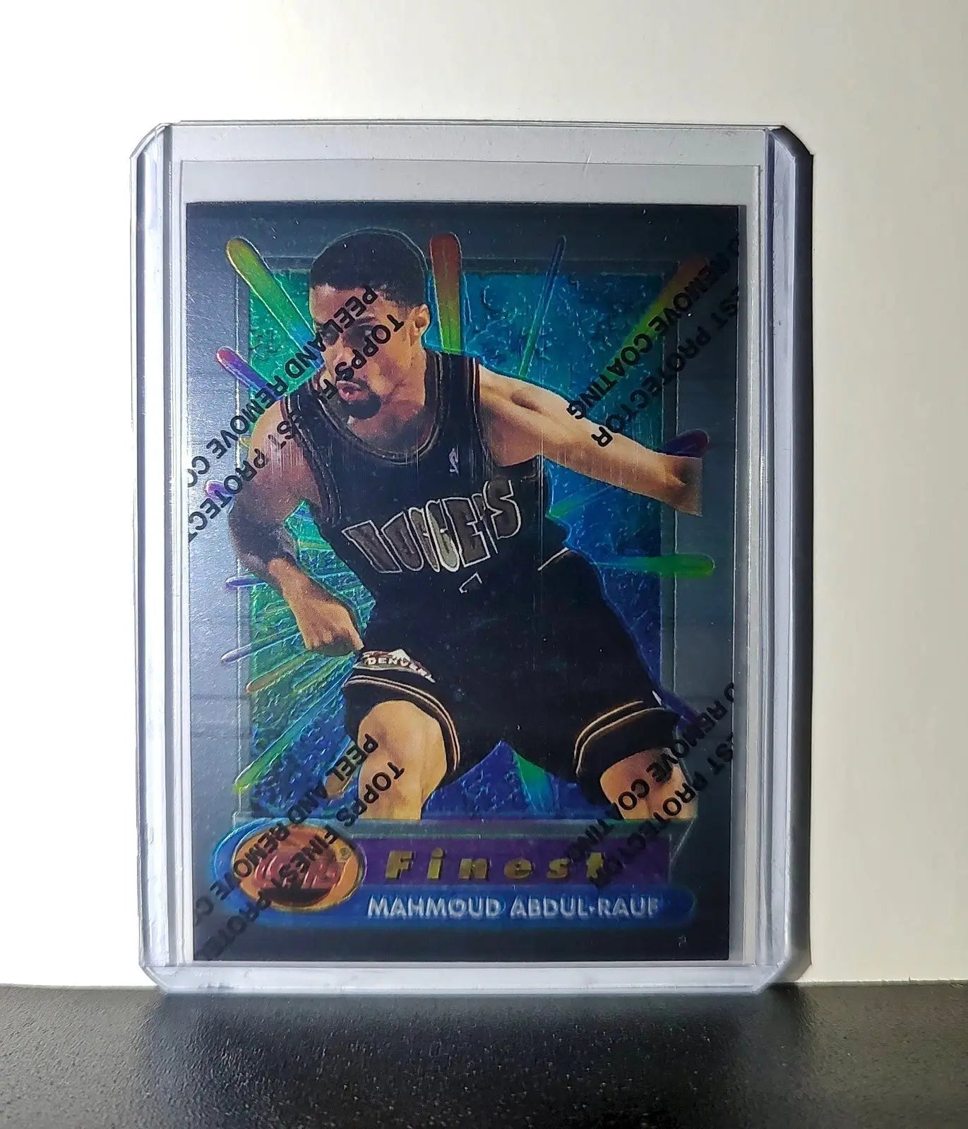 Mahmoud Abdul-Rauf 1994-95 Topps Finest #325 Card - Basketball Card Single