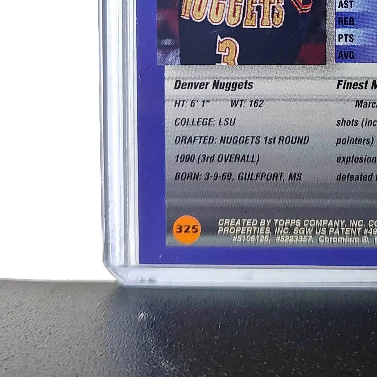 Mahmoud Abdul-Rauf 1994-95 Topps Finest #325 Card - Basketball Card Single