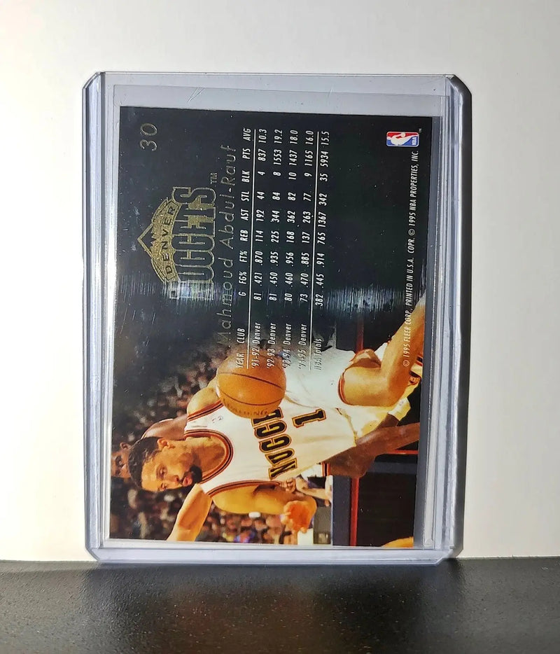 Mahmoud Abdul-Rauf 1995-96 Flair NBA #30 Card Denver Nuggets
