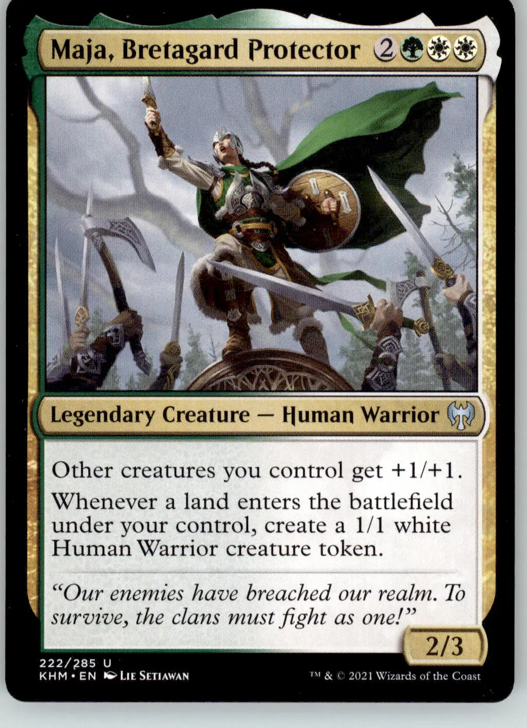 Maja Bretagard Protector - Kaldheim - 222 - LP Magic: The Gathering - Magic Card Single