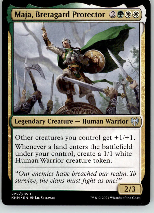 Maja Bretagard Protector - Kaldheim - 222 - LP Magic: The Gathering - Magic Card Single