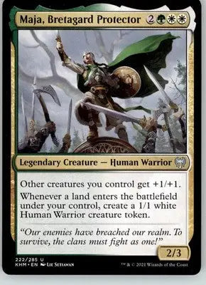 Maja Bretagard Protector - Kaldheim - 222 - LP Magic: The Gathering - Magic Card Single