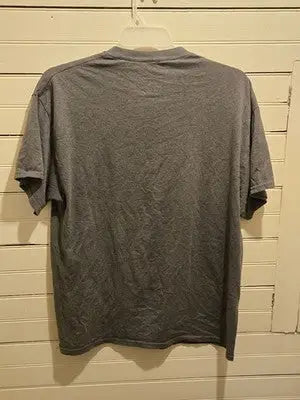 Majestic New England Patriots Shirt Mens XL Gray Short Sleeve Faded Logo - Apparel