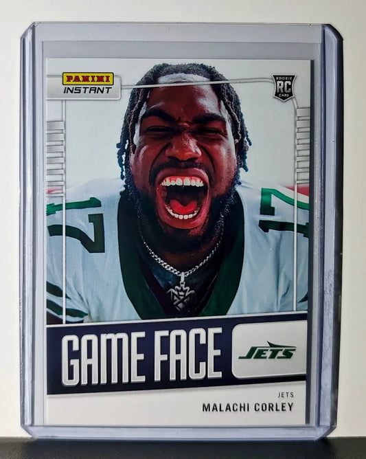 Malachi Corley 2024 Panini Game Face #20 NFL Rookie Card New York Jets 1/331 - Football Card Single