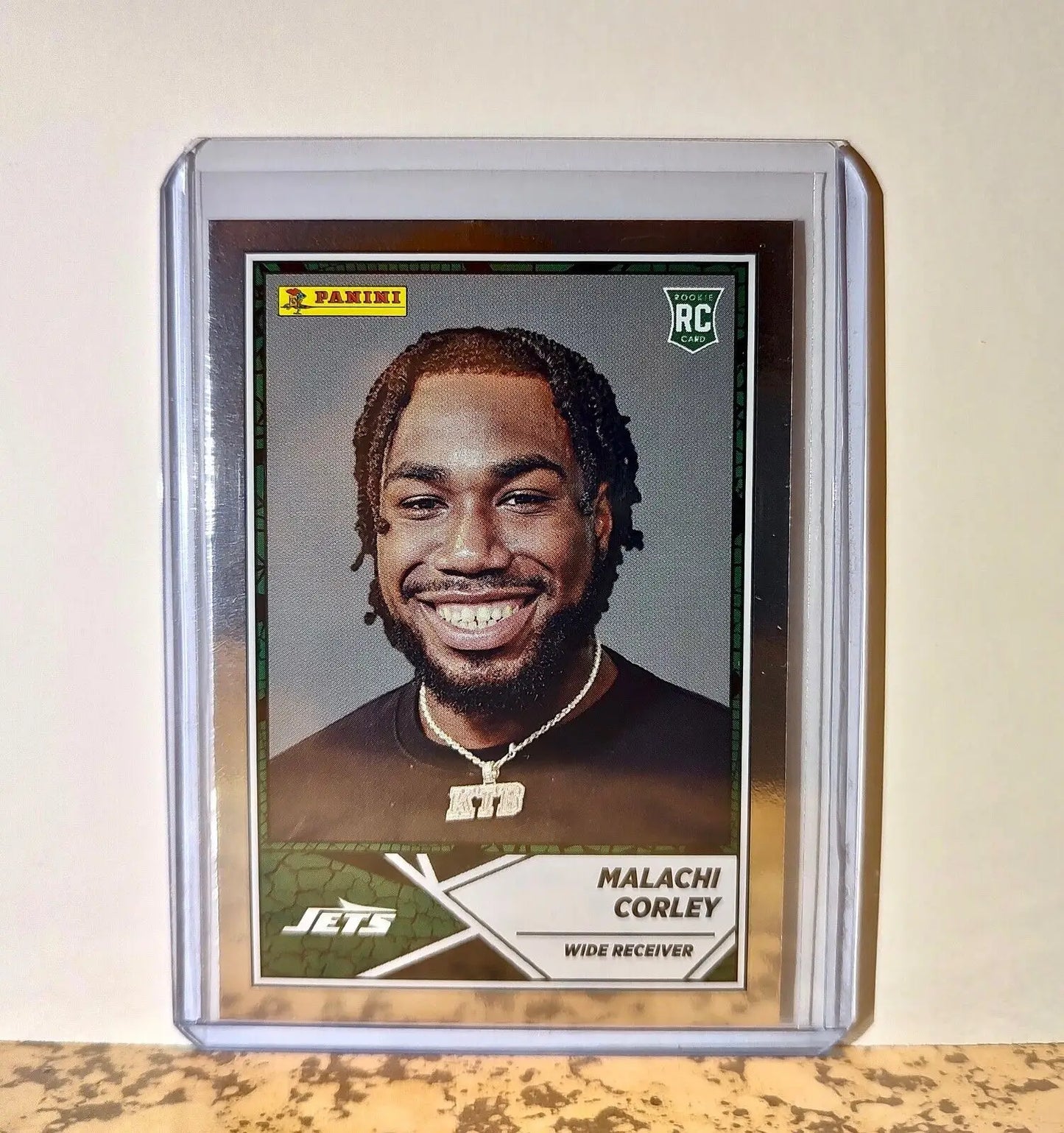 Malachi Corley 2024 Panini NFL #91 Silver Foil Rookie Sticker Card New York Jets - Football Card Single