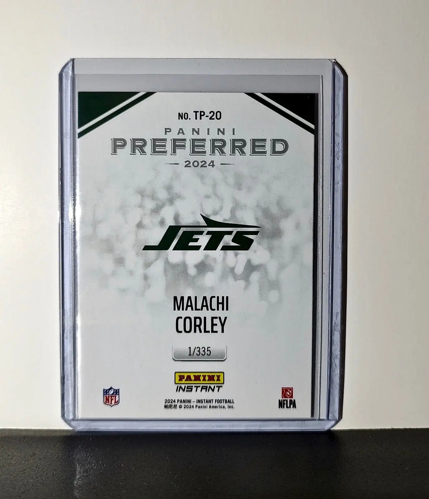 Malachi Corley 2024 Panini Preferred NFL #20 Rookie Card New York Jets 1/335