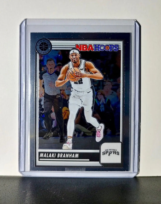 Malaki Branham 2023-24 Panini Premium Stock NBA Hoops #235 Card Spurs