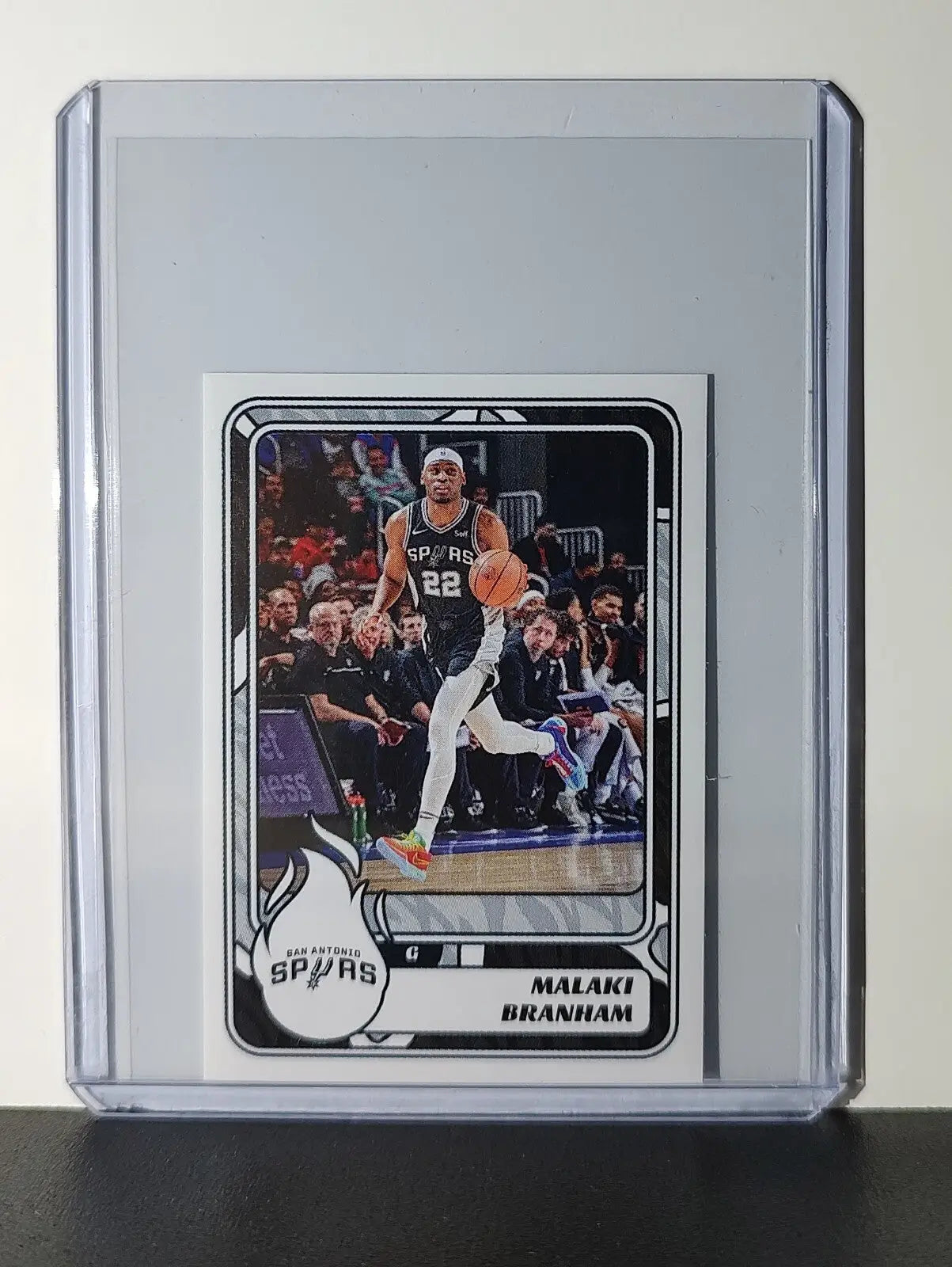 Malaki Branham 2024-25 Panini NBA #473 Sticker Card San Antonio Spurs - Basketball Card Single
