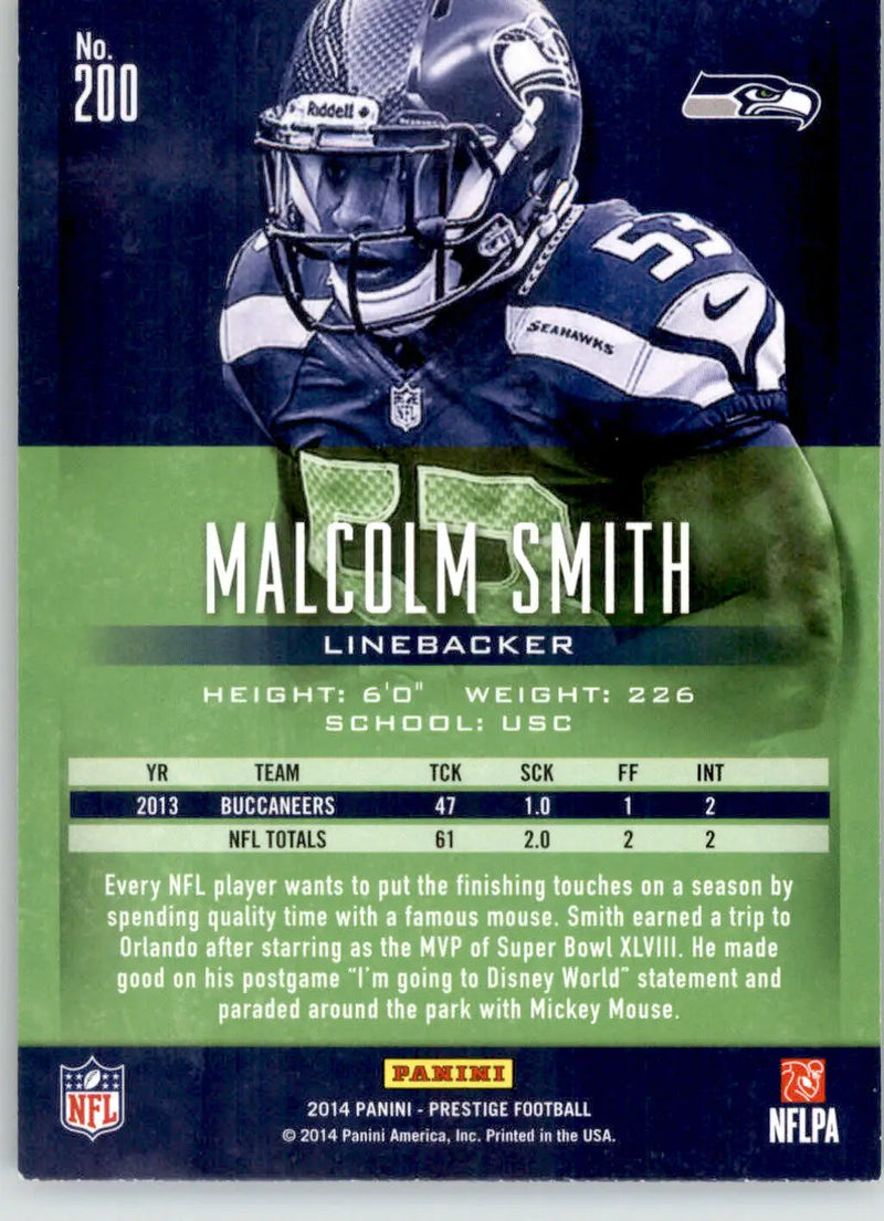 Malcolm Smith - 2014 Panini Prestige - #200 - Rookie Football