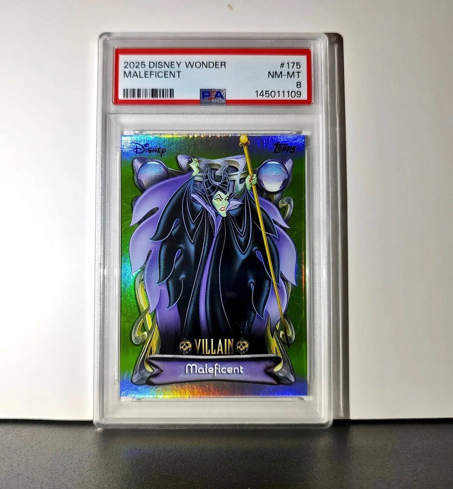 Maleficent 2025 Topps Disney Wonder #175 Card Sleeping Beauty PSA 8 NM-MT - Non-Sports Card Single