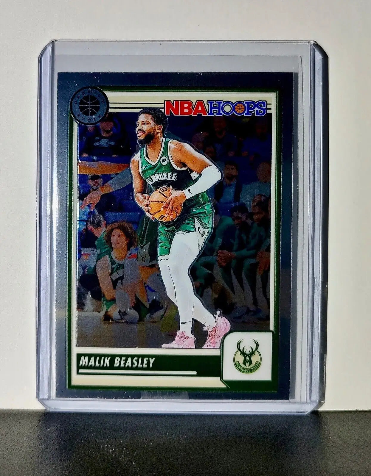 Malik Beasley 2023-24 Panini Premium Stock NBA Hoops #239 Card Milwaukee Bucks - Basketball Card Single