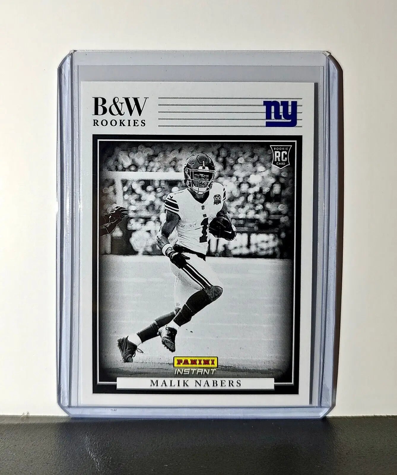 Malik Nabers 2024 Panini NFL #18 Black & White Rookies Card Giants 1 of 680 - Football Card Single