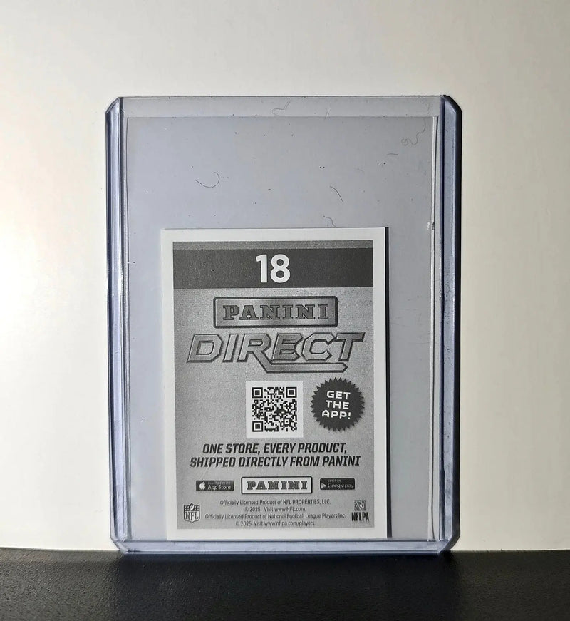 Malik Nabers 2025 Panini NFL #18 Record/Milestone Sticker