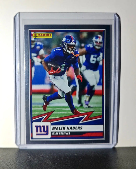 Malik Nabers 2025 Panini NFL #43 Foil Sticker Card New York Giants - Football Card Single