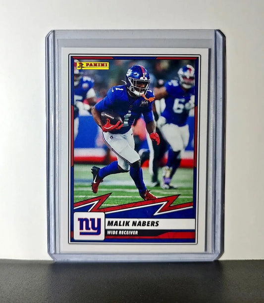 Malik Nabers 2025 Panini NFL #43 Sticker Card New York Giants - Football Card Single