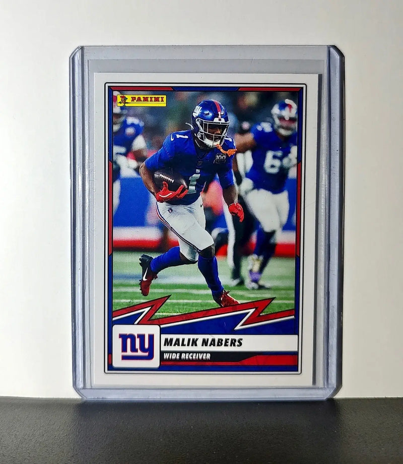 Malik Nabers 2025 Panini NFL #43 Sticker Card New York Giants