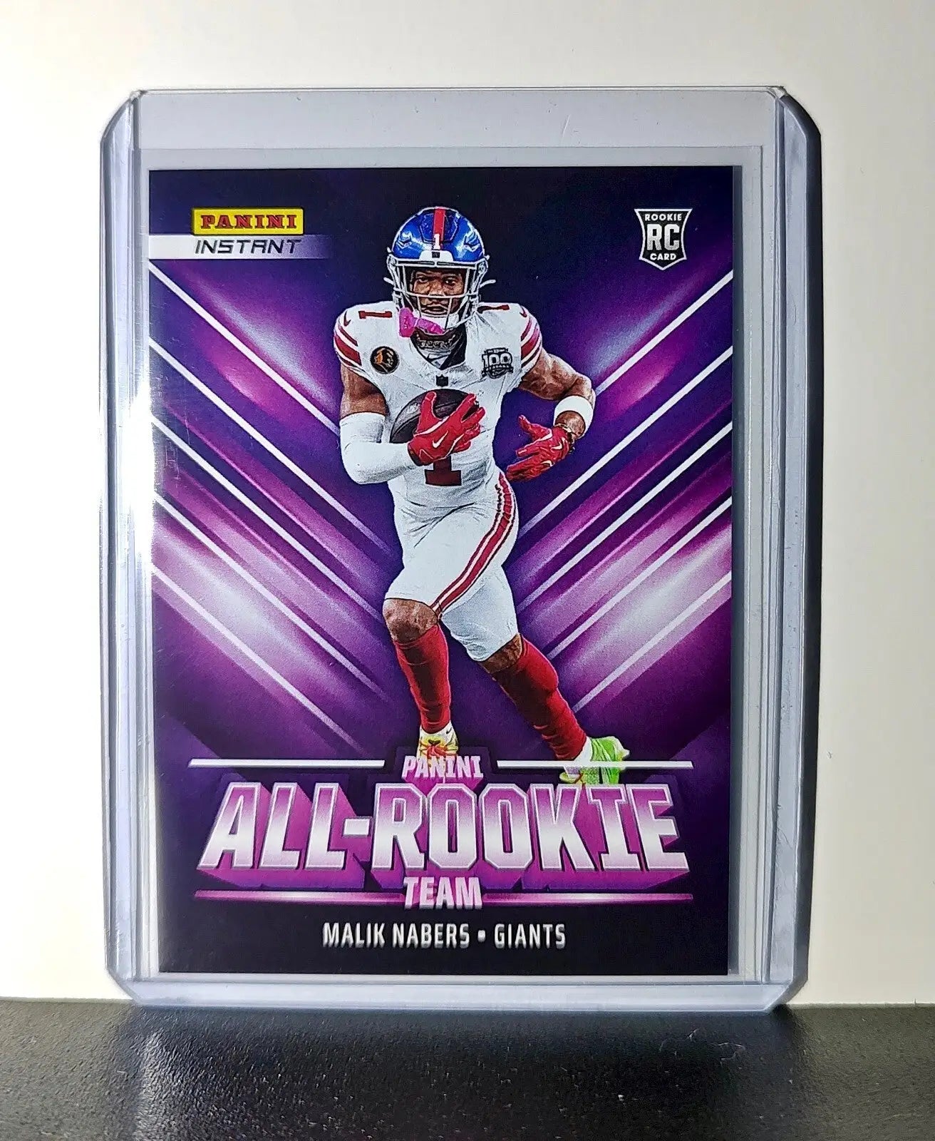 Malik Nabers Rookie 2024 Panini NFL #10 All-Rookie Card NY Giants 1 of 314 - Football Card Single