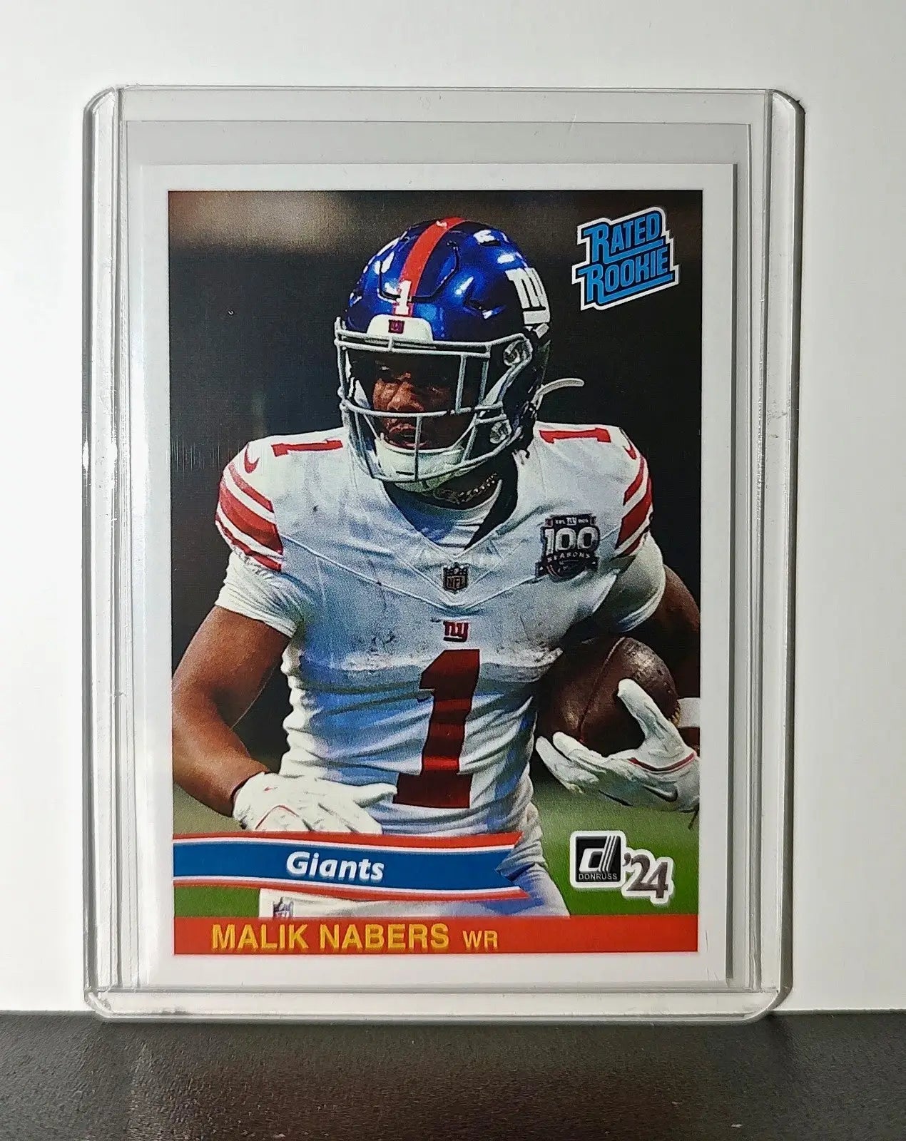 Malik Nabers Rookie 2024 Panini Rated Rookie Retro NFL #18 NY Giants 1 of 890 - Football Card Single